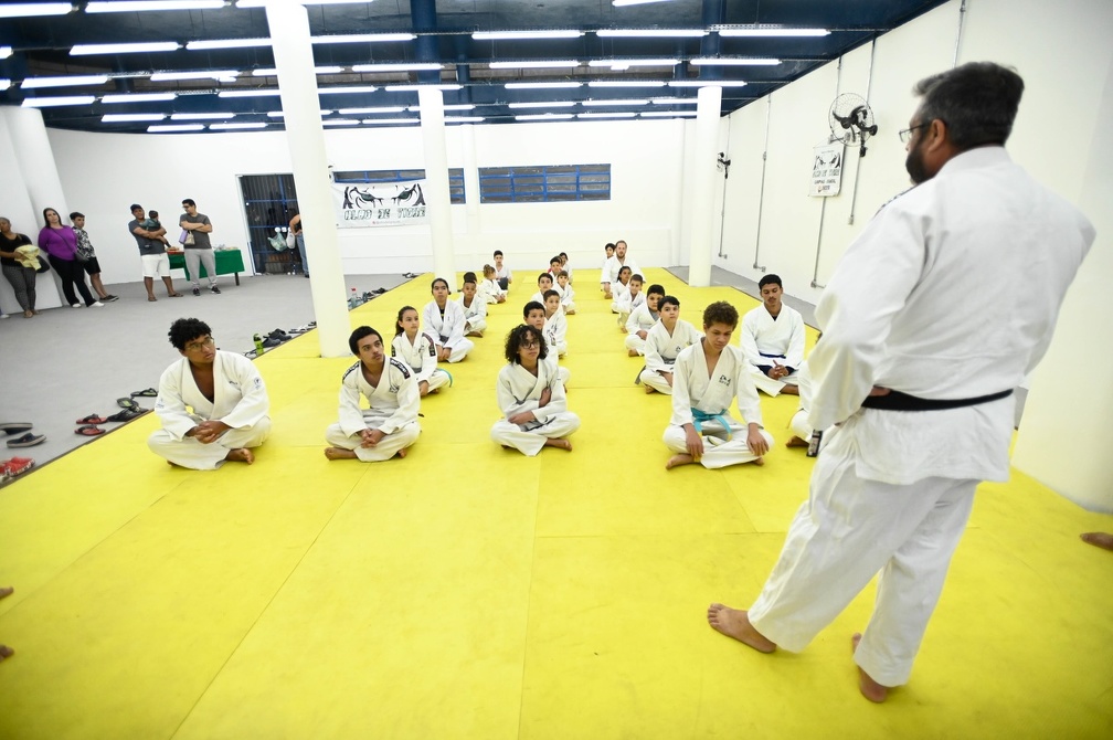 Aula de judô no Espaço Arte e Movimento, antiga sede do Clube de Cultura Artística: plataforma moderniza inscrições e busca por vagas