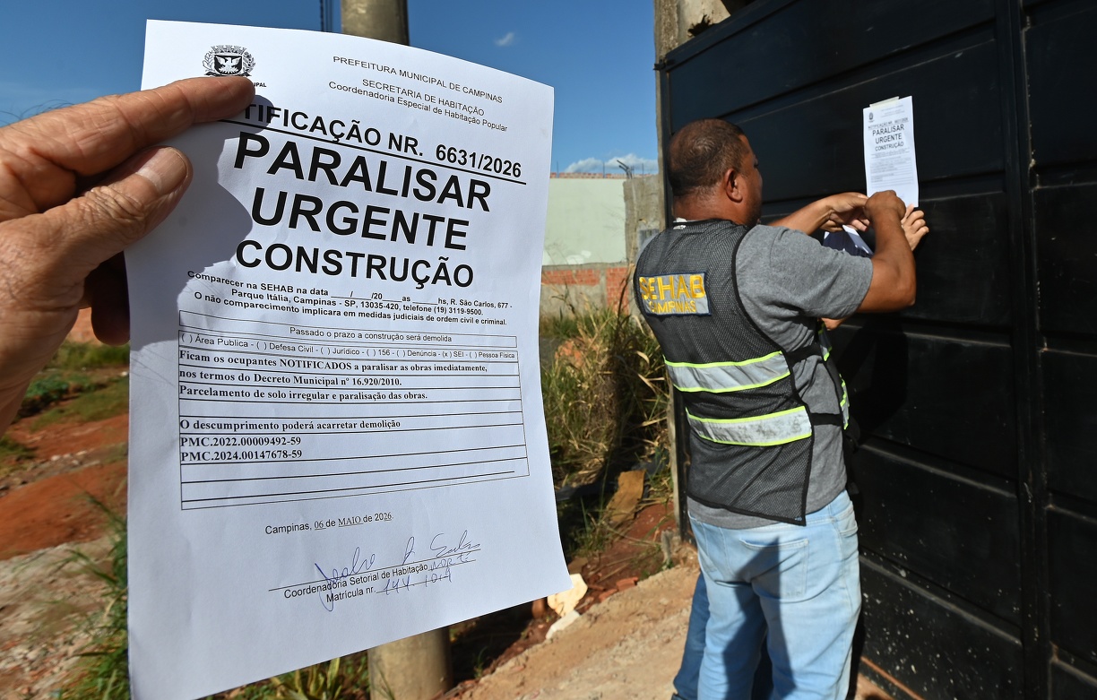 A Secretaria de Urbanismo já aplicou R$ 5.200.000,00 em multas por parcelamento irregular e a Secretaria de Habitação expediu 109 notificações de paralisações de obra