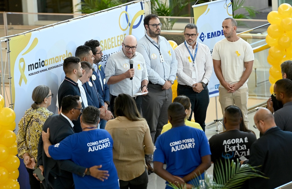 Prefeito Dário Saadi fala durante lançamento do Maio Amarelo: "A estatística é fria"