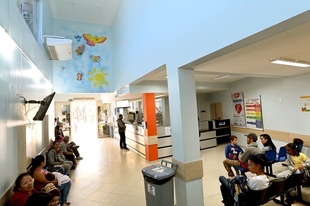 Recepção do Hospital Mário Gattinho: novo sistema deve desafogar atendimentos na pediatria