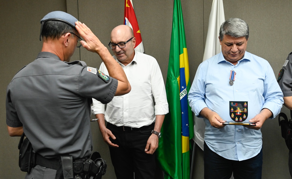 Prefeito destacou que "a parceria entre a Prefeitura, principalmente por meio da Guarda Municipal, e a PM, é sólida e tem trazido resultados"