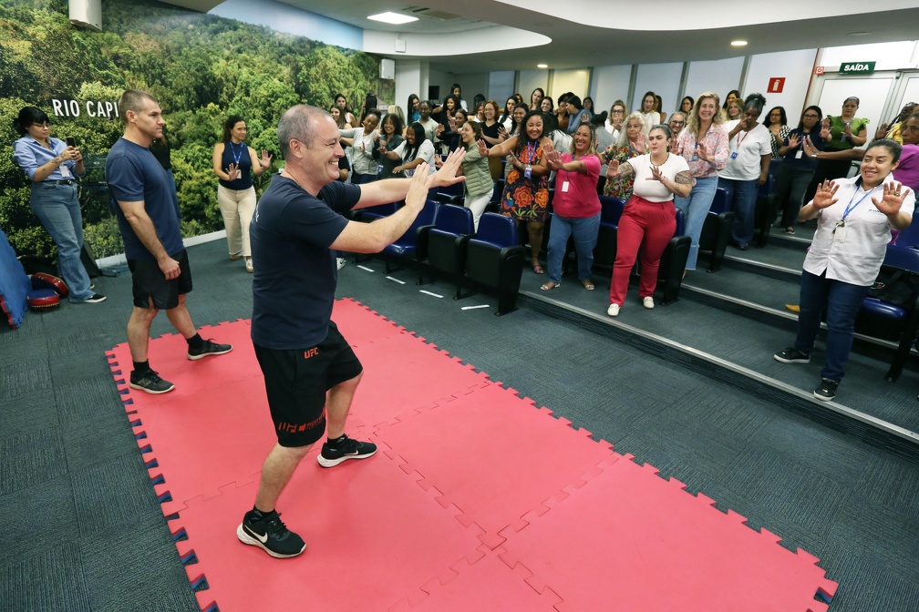 Os golpes e as dicas da GM foram acompanhados com atenção e interesse pela plateia