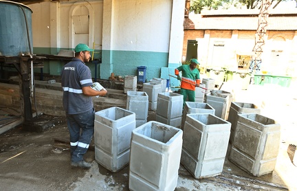 Peças passaram por limpeza, pintura e nova adesivagem