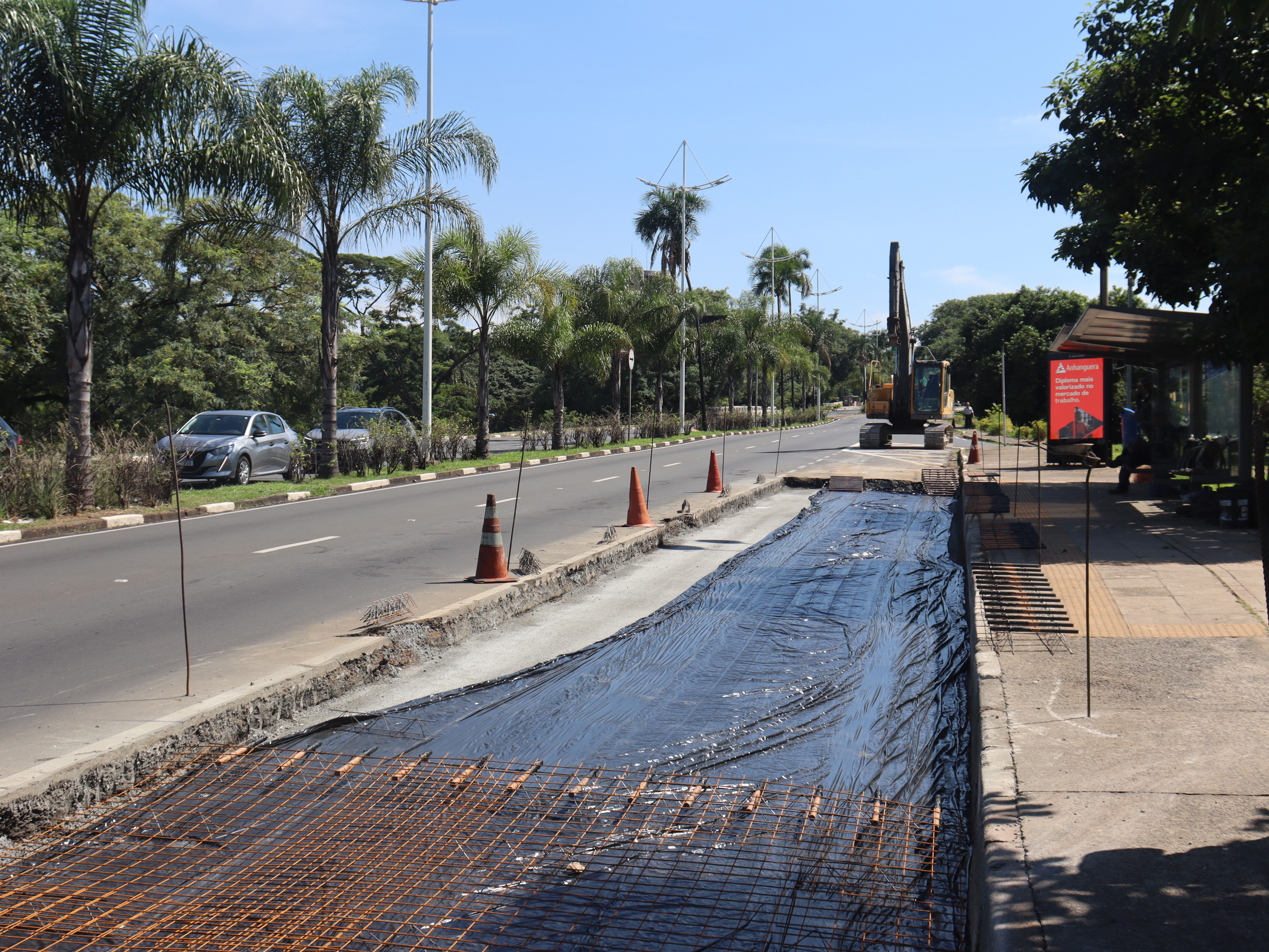 Avenida Prestes Maia também recebeu a frente de obras