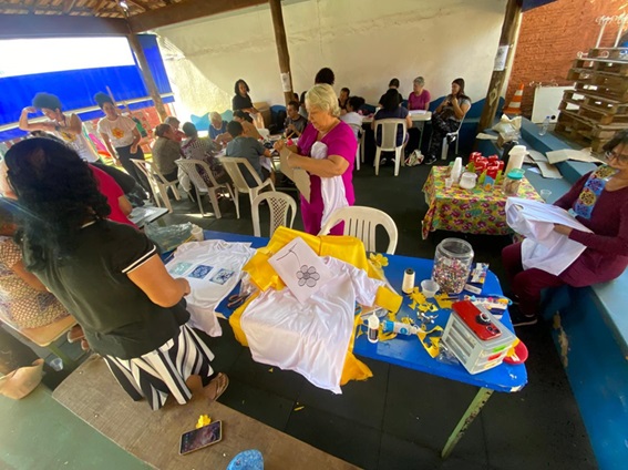 Roda de estamparia na Região Norte trabalhou com temas ligados à Campanha