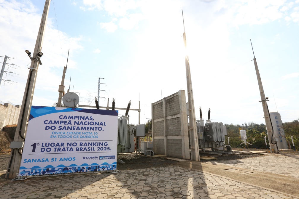 Nova subestação da Sanasa no Rio Atibaia garante mais segurança no abastecimento de água em Campinas
