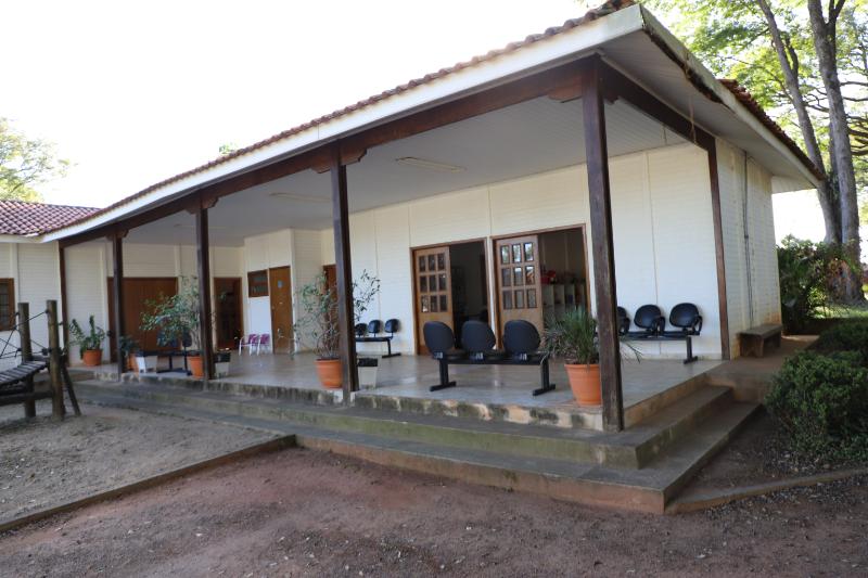 Fachada do Sapeca, órgão vinculado à Prefeitura que coordena o Serviço de Acolhimento