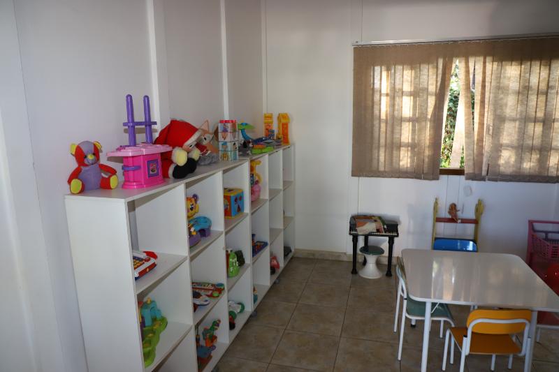 No Sapeca, as crianças têm um espaço reservado para as brincadeiras