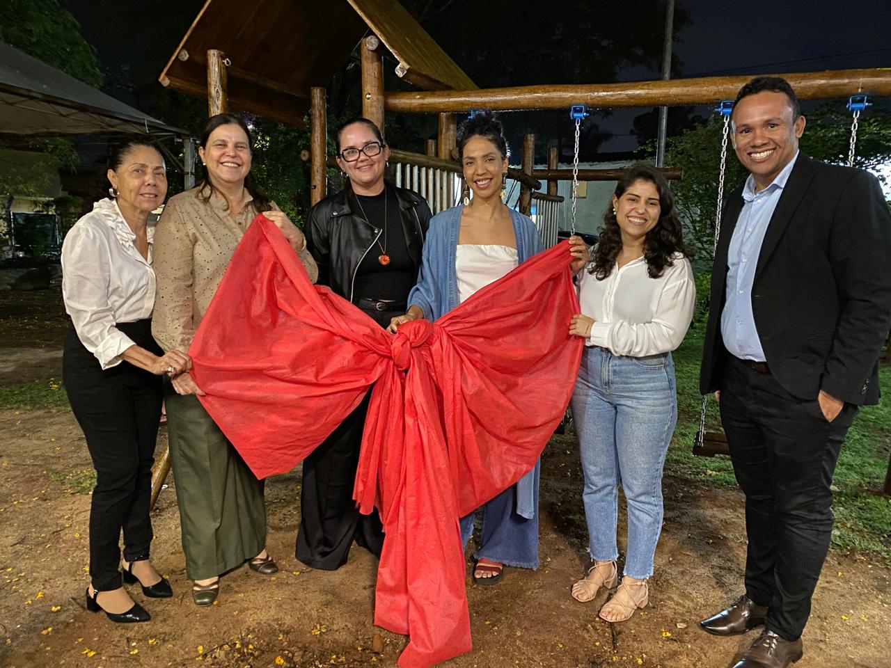 Os brinquedos encantaram as crianças que participaram da celebração