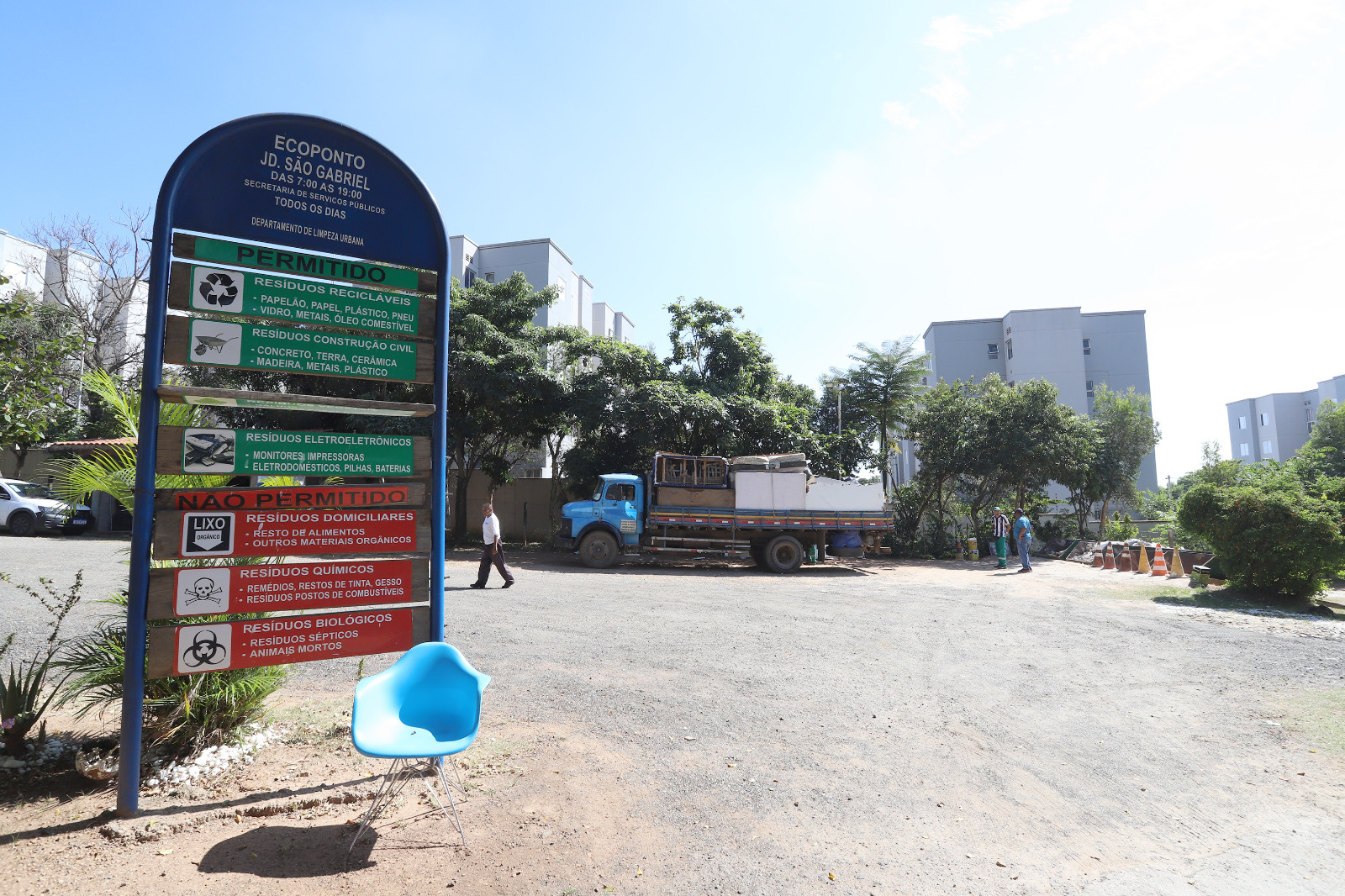 Ecoponto do Jardim São Gabriel está a apenas 1km do local