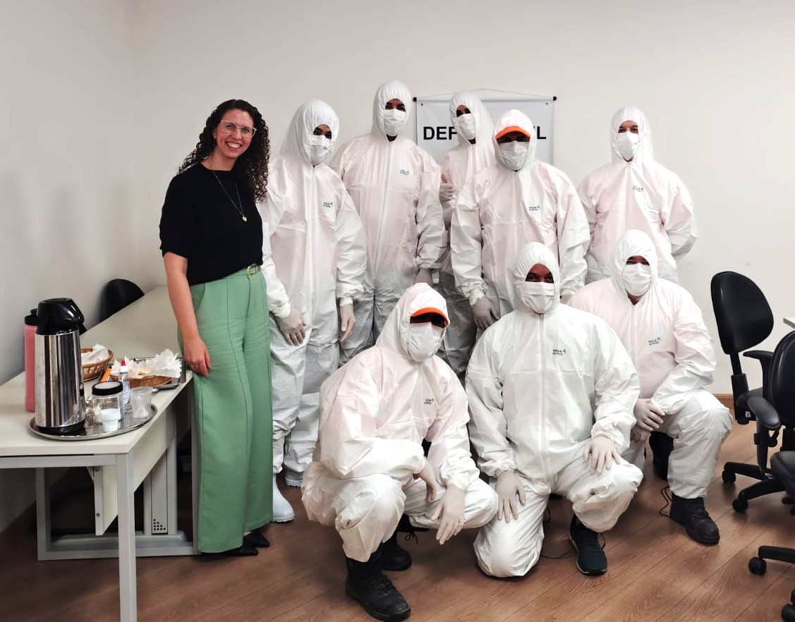 Agentes da Defesa Civil de Campinas participaram, nesta quarta-feira, 29 de abril,  do curso de aperfeiçoamento com foco em emergências em saúde pública