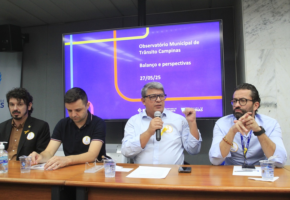 Reunião do Observatório Municipal de Trânsito com o prefeito em exercício, Wanderley de Almeida, ocorreu nesta terça-feira em Campinas