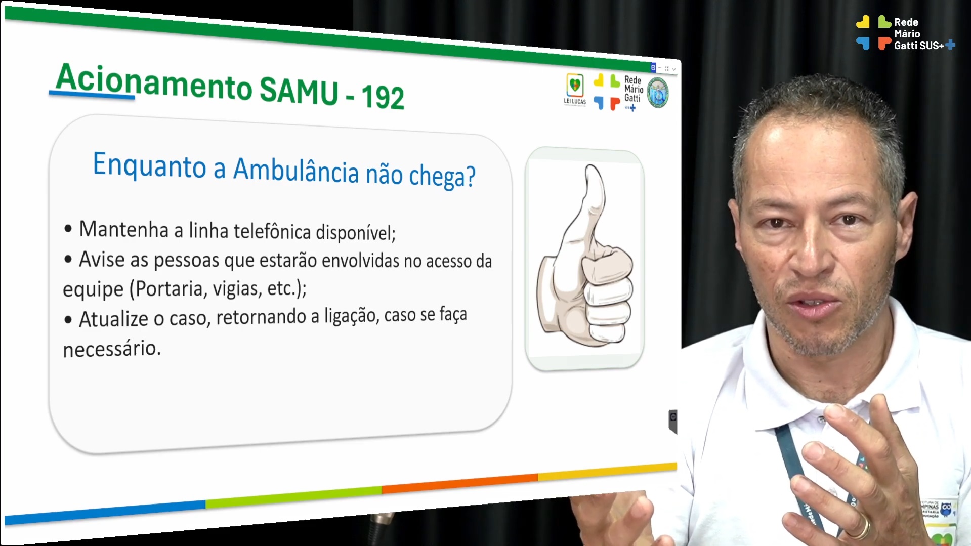 Manter a calma durante a ligação é uma das orientações do emergencista José Luiz Santana de Queiroz