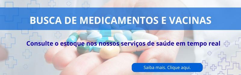 Banner para acessar site Busca de Medicamentos e Vacina