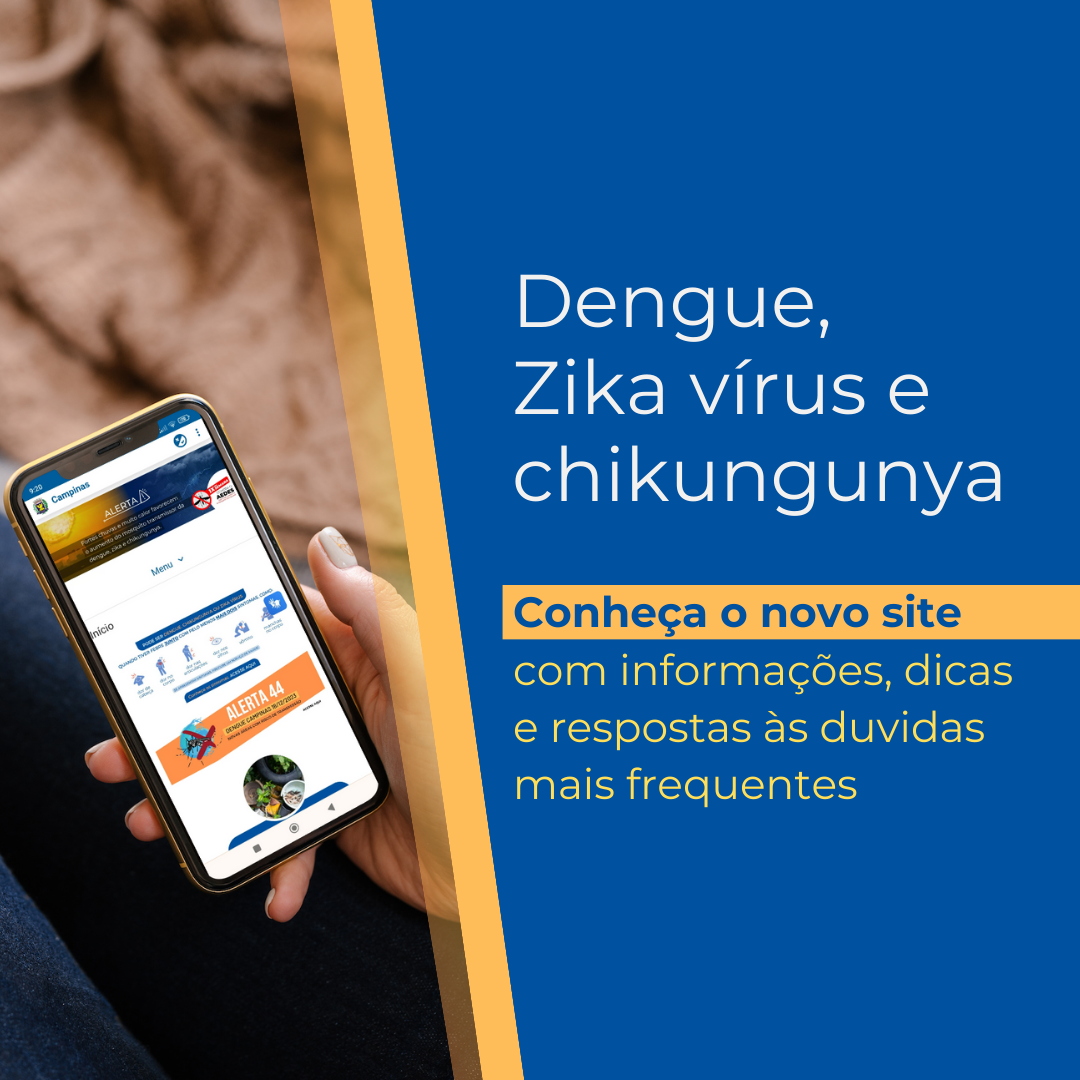Banner para o site da Arboviroses. Saiba mais sobre dengue, zika vírus e chikungunya.