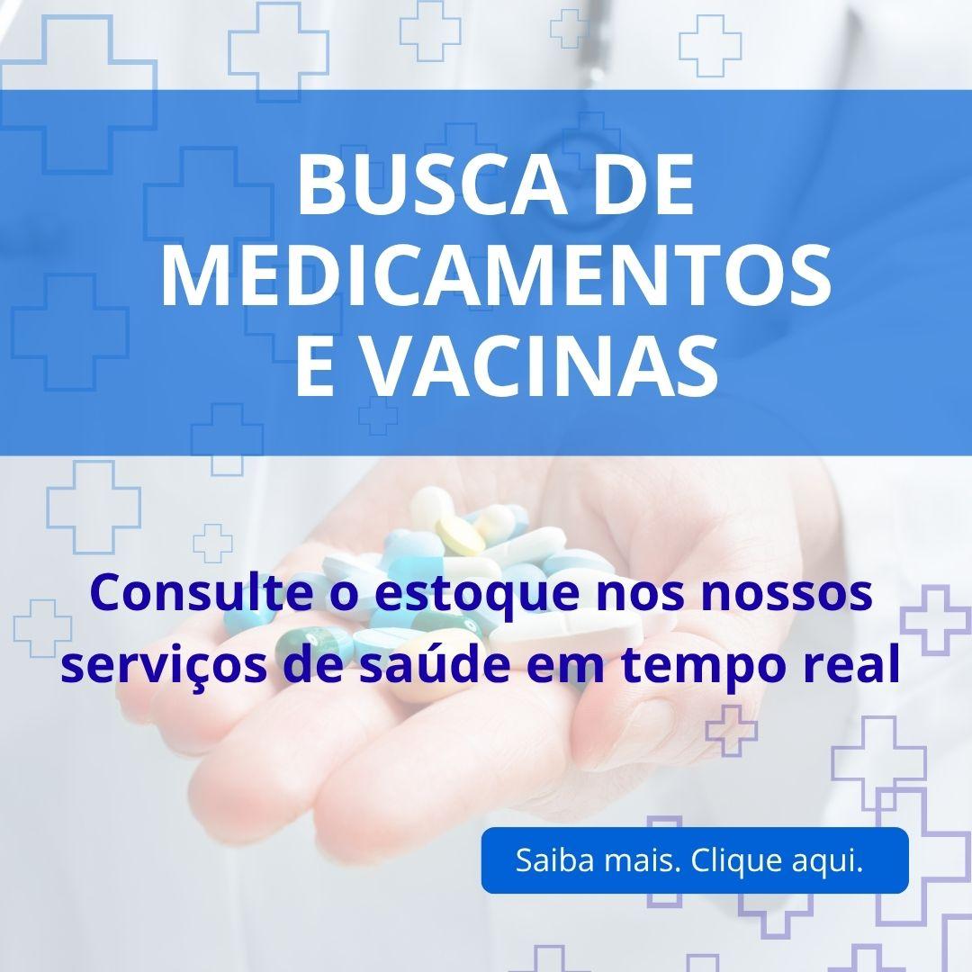 Banner para acessar site Busca de Medicamentos e Vacina